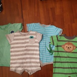 Carters Boys cotton shorts rompers